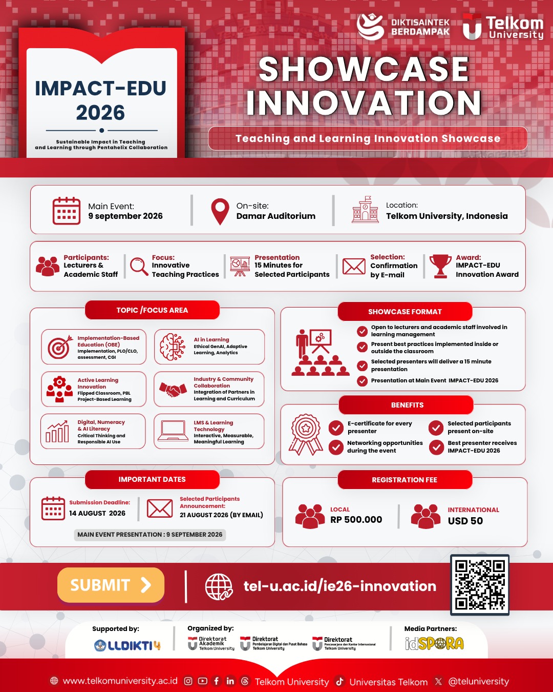 Teaching and Learning Innovation Showcase (For Lecturers and Education Support Staff) - IMPACT-EDU 2026